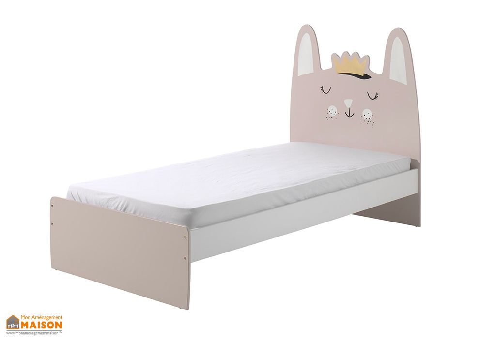 Lit Pour Enfant En Bois 0 X 90 Cm Funny Princesse Lapin Vipack