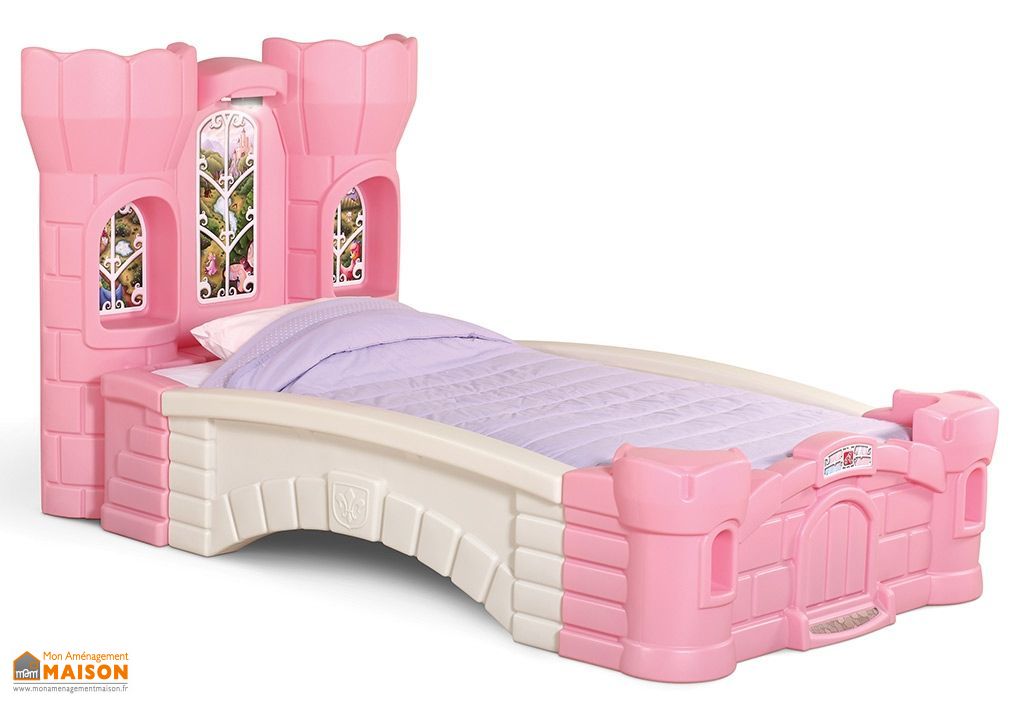 Lit Enfant Chateau De Princesse Rose Et Blanc 190 Cm Step2 Lit Enfant Chateau De Princesse Rose Et Blanc 190 Cm Step2