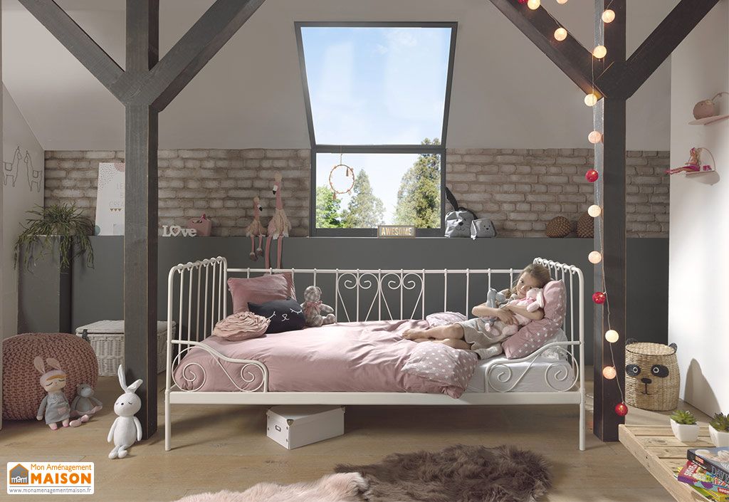 Lit Enfant 90 X 0 Cm Metal Imitation Fer Forge Alice Pls Col Vipack Lit Enfant 90 X 0 Cm Metal Imitation Fer Forge Alice Pls Col Vipack