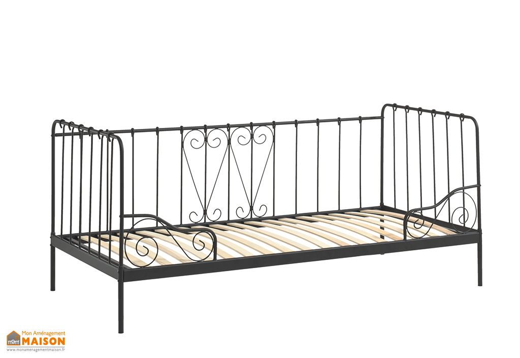 Lit Enfant 90 X 0 Cm Metal Imitation Fer Forge Alice Pls Col Vipack