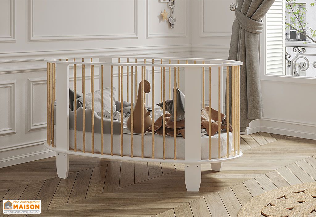 Lit Pour Enfants En Mdf Et Bois Laque 60 X 1 Cm Matelas Cocon Songes Et Rigolades