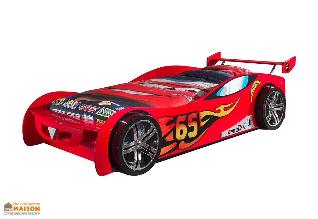 Lit Voiture De Course En Bois Pour Enfant Le Mans Pls Coloris