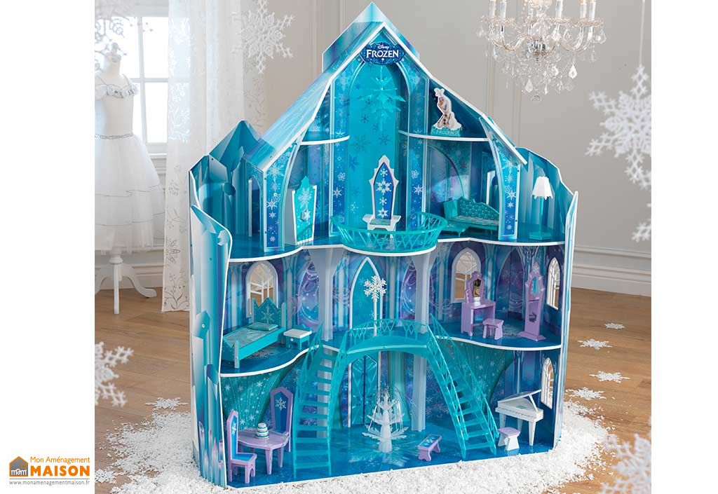 maison de poupees disney le manoir glace de la reine des neiges