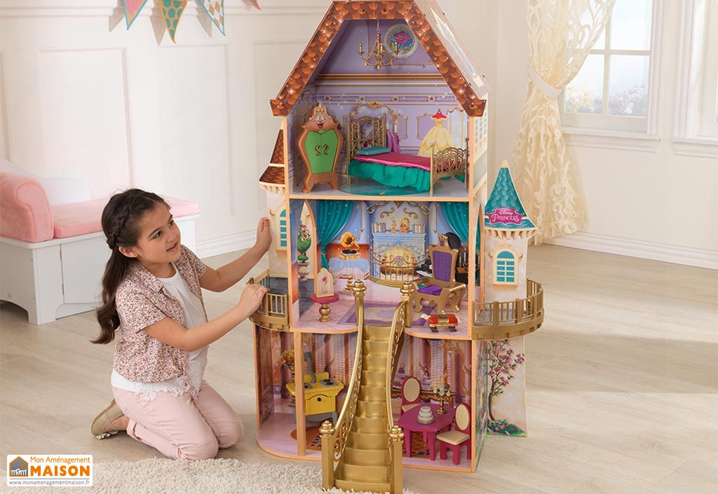 Maison de Poupées Disney Le Château Enchanté de La Belle et la Bête