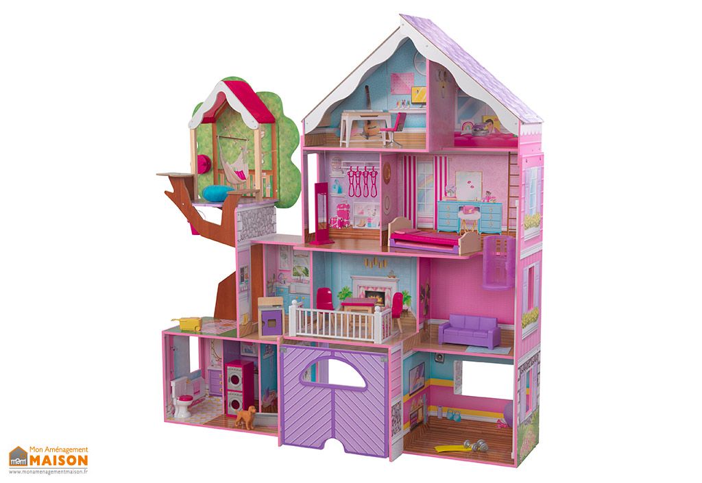 Maison De Poupees En Bois Kidkraft 1 50 M Manoir Dans Les Arbres Kidkraft