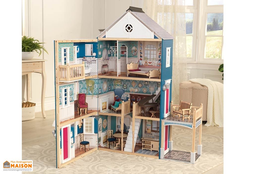 Maison de Poupées en Bois Anniversaire Kidkraft - 130 cm ...