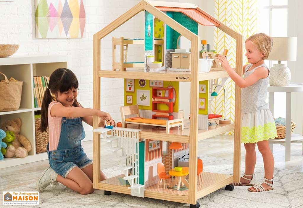 Maison De Poupees En Bois Ultra Chic 110 Cm Kidkraft