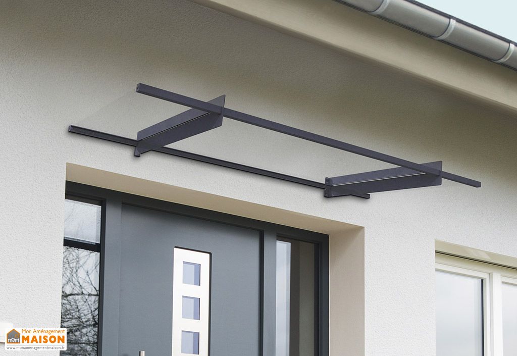 Originale Auvent Porte D Entrée Design Marquise Pour Porte D Entree Aluminium Et Acrylique Nancy 2050