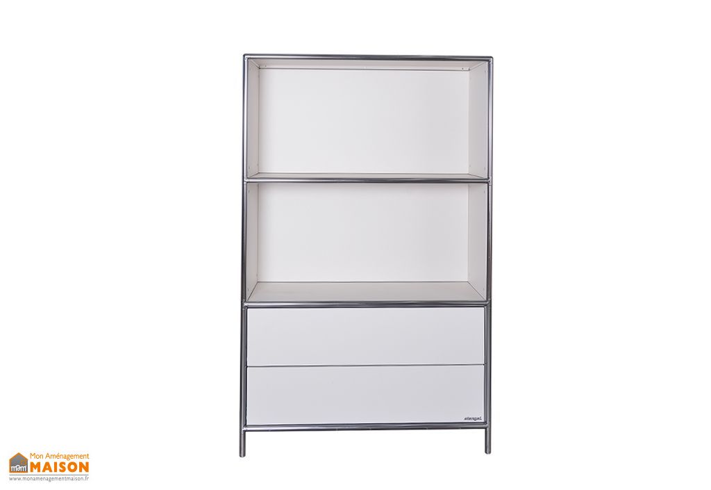 Etagere De Bureau A 2 Etages 2 Tiroirs Stengel