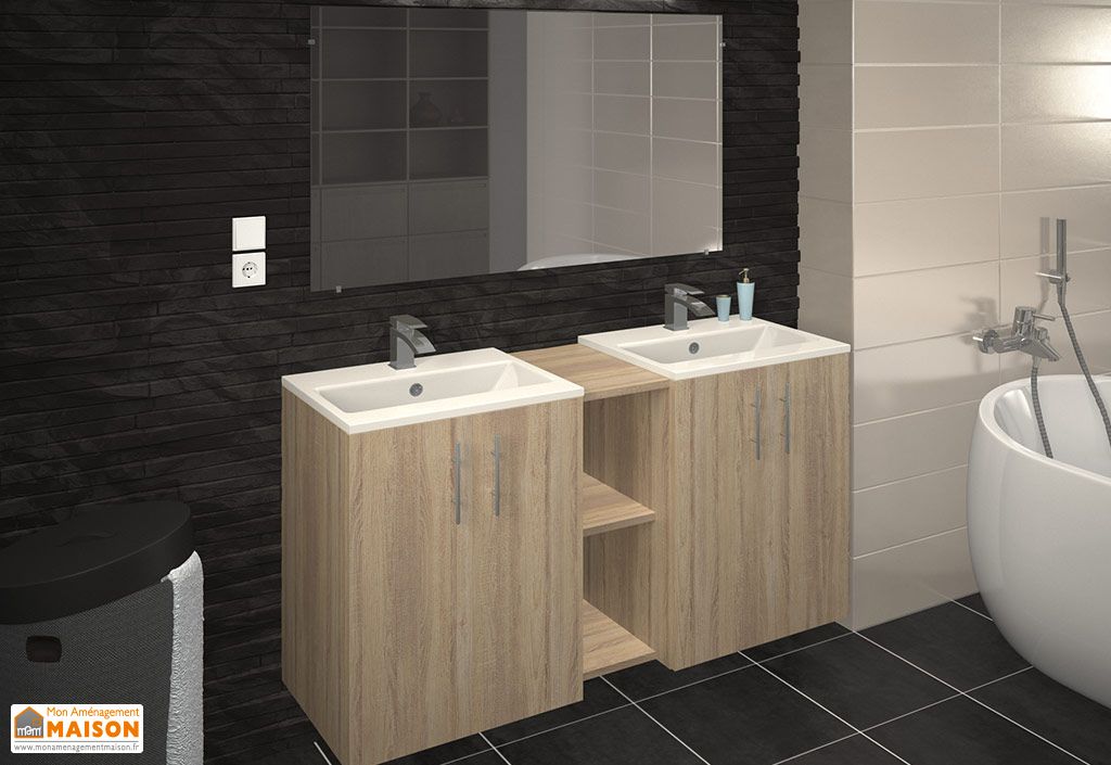 Meuble Sous Vasque Bois 120 Cm