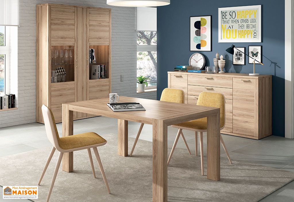 Meubles Salle A Manger En Bois 1 Buffet 1 Table A Manger 2