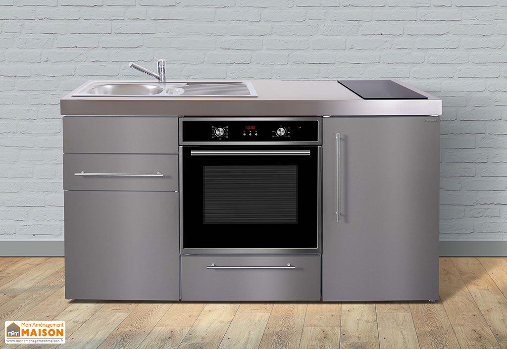 MiniCuisine Inox avec Frigo, Four et Induction MPBES 160 Stengel