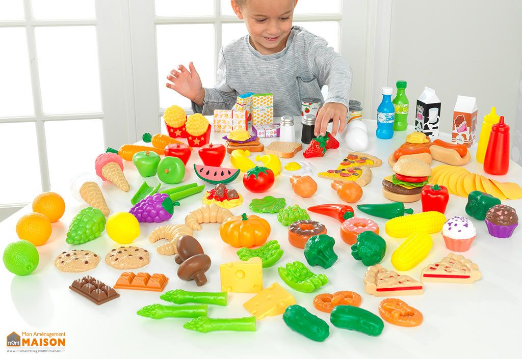 fruits et légumes en plastique pour dinette