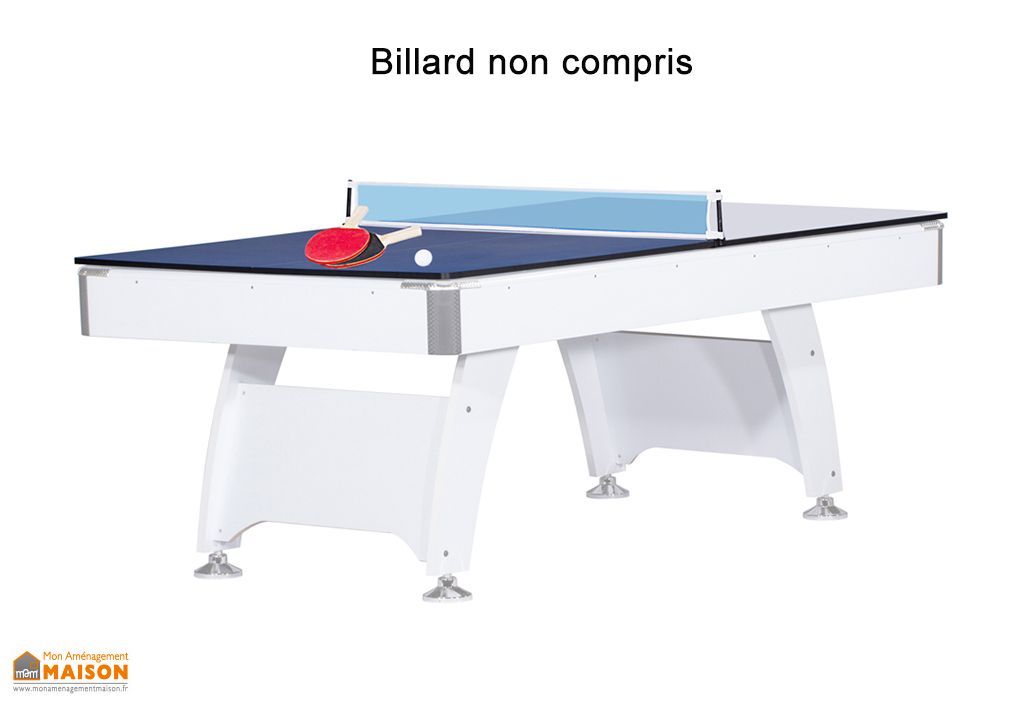Plateau Dinatoire Table De Ping Pong Pour Billard Americain Blanc