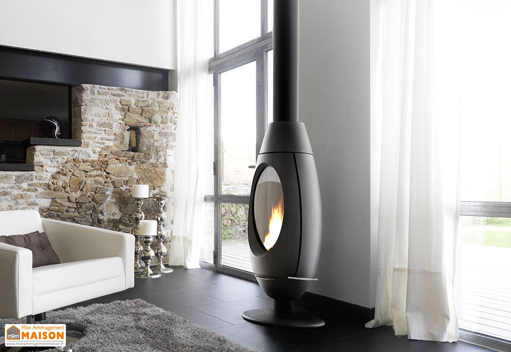 Poêle à Bois en Fonte Anthracite Ove 10kW - Invicta