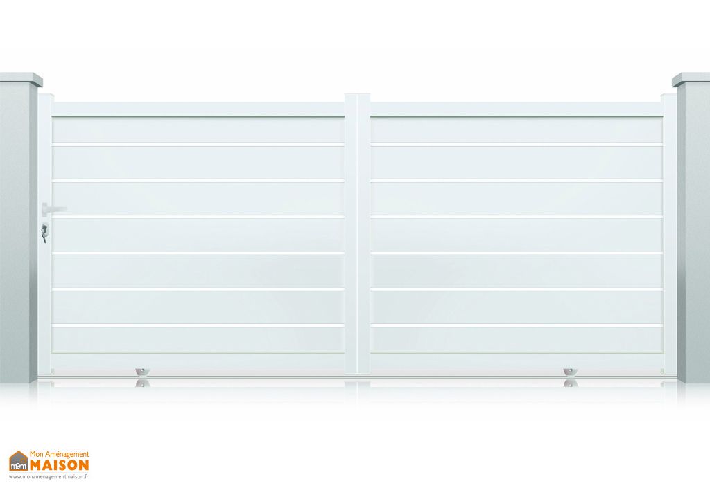 portail aluminium coulissant dallas h 1 70 m blanc pls dimensions nfi
