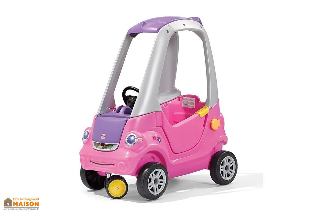 Porteur Enfant Voiture Coupe Rose Easy Turn Step2 Porteur Enfant Voiture Coupe Rose Easy Turn Step2