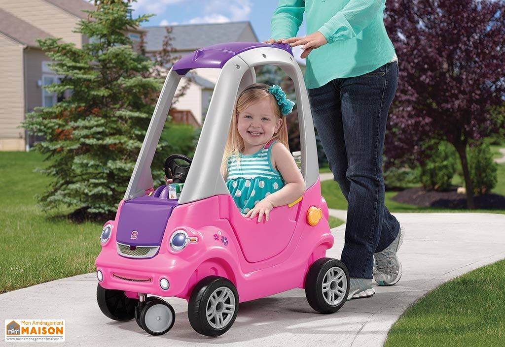 Porteur Enfant Voiture Coupe Rose Easy Turn Step2 Porteur Enfant Voiture Coupe Rose Easy Turn Step2