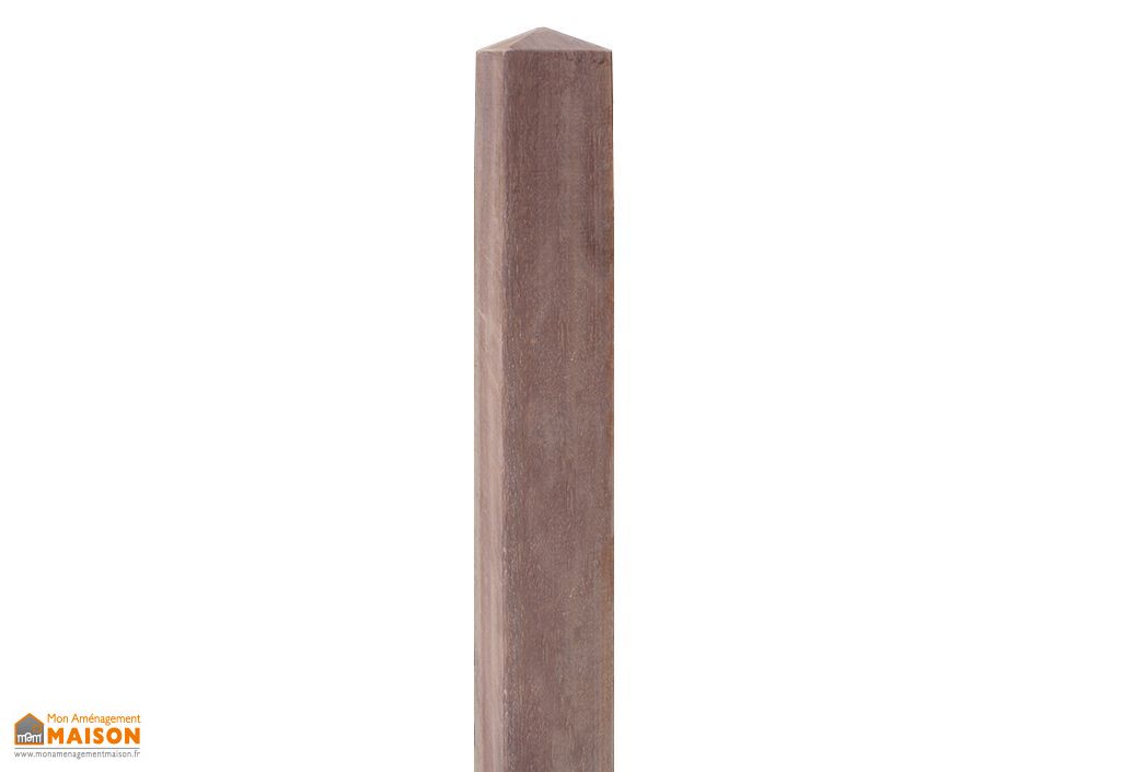 Poteau Diamant en Iroko pour Portail et Panneau Gardival ...