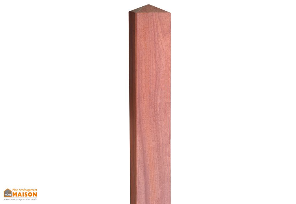 Avis Bois Padouk Poteau Diamant En Padouk Pour Portail Et Panneau Gardival Gardival