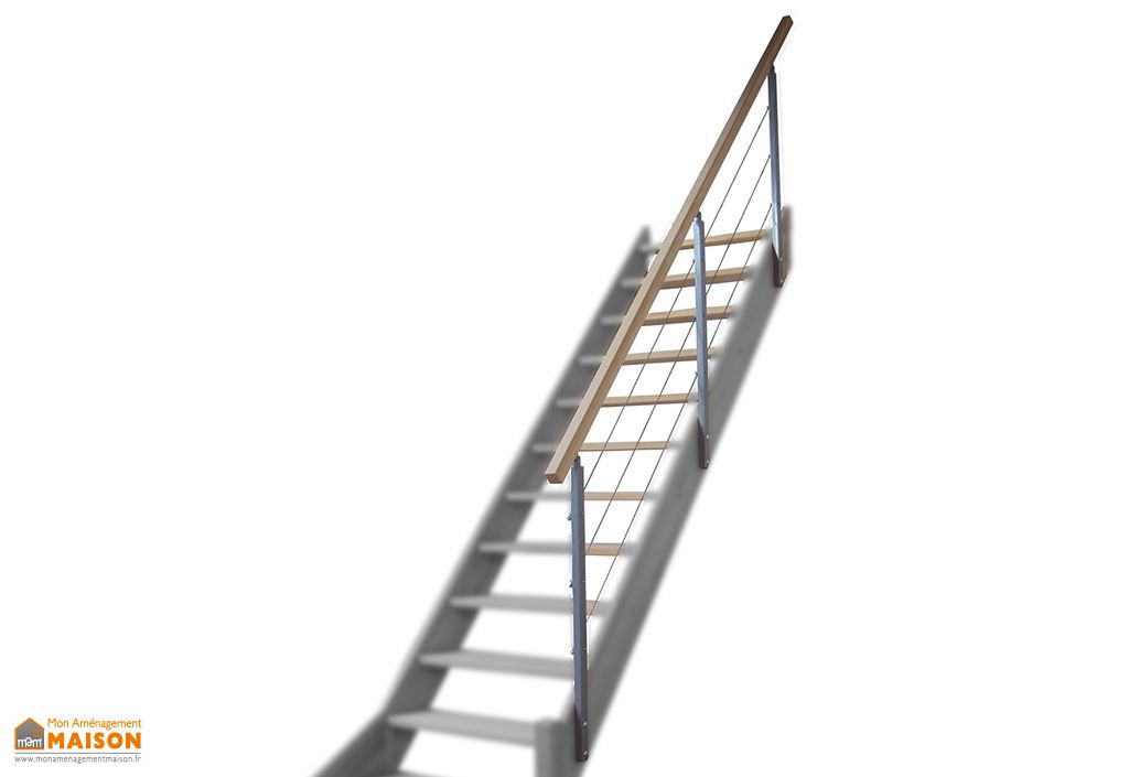 escalier droit montana