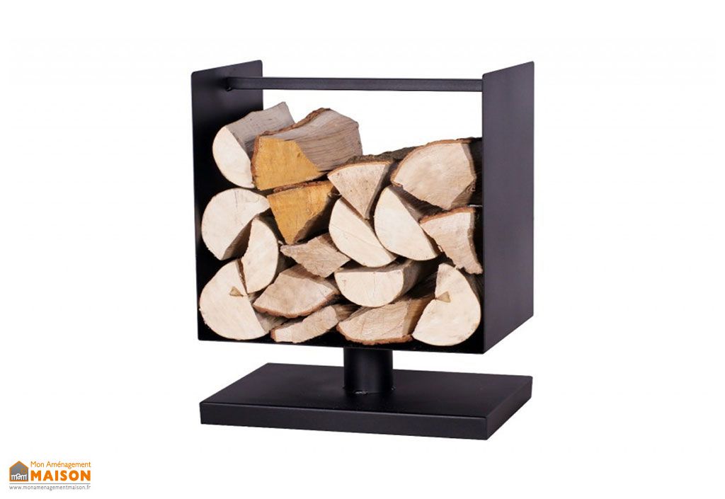 Range Buches En Acier Noir R134 45x30x60 Cm Farmcook