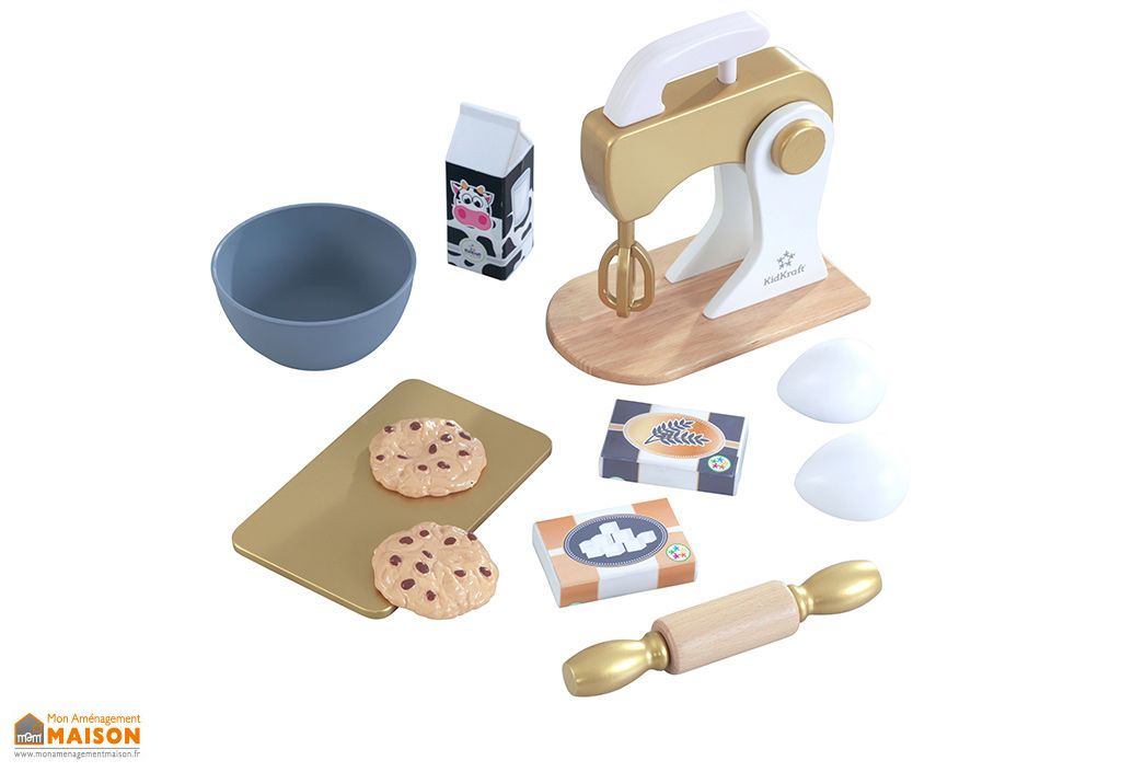 Robot Pâtissier Factice En Bois Pour Cuisine Enfants Accessoires