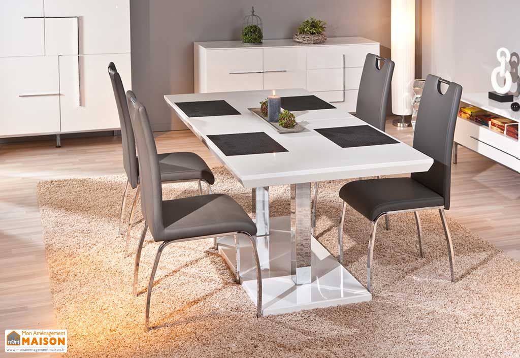 Salle A Manger Table Extensible Edmonton 160 200x90 Cm 4