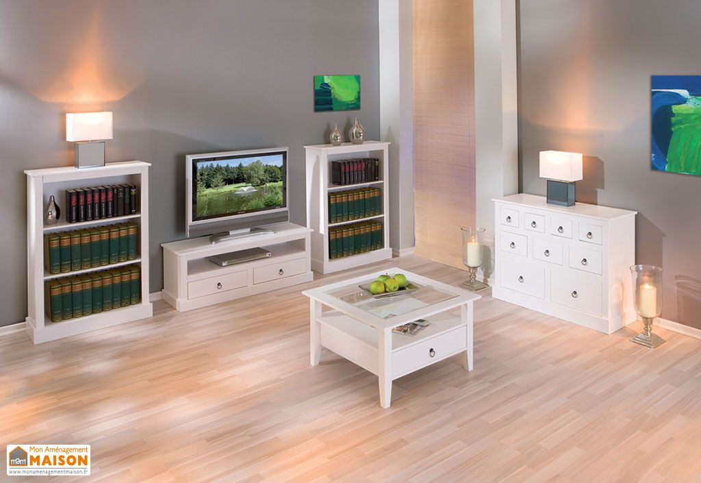 Ensemble Meuble Tv Table Basse Buffet Noir Achat Vente