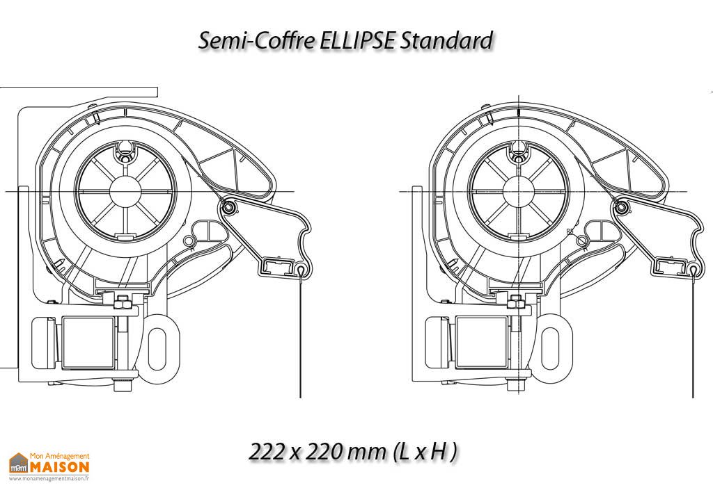 Store Banne 6x3 Semi Coffre Moteur Tele Cde Techsun