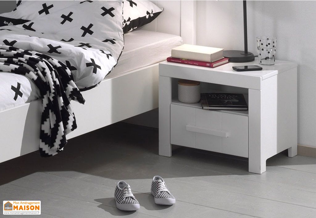 Table De Chevet Ado Blanche