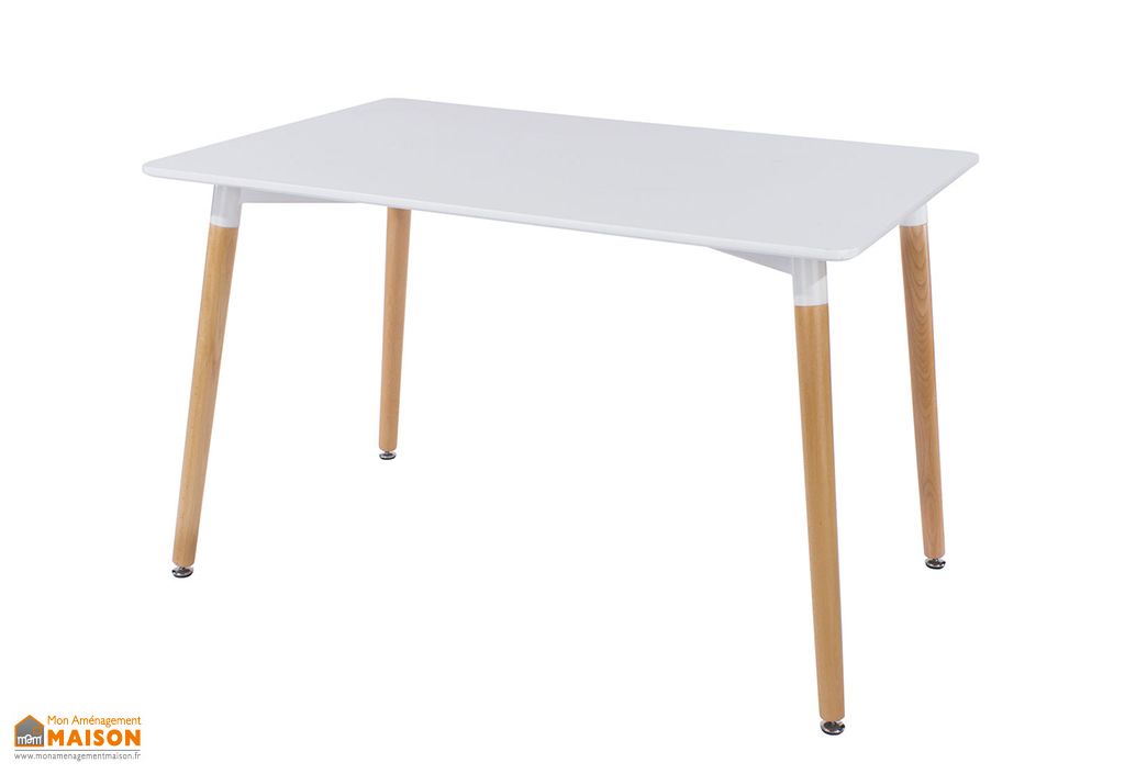 Table A Manger Rectangulaire En Polypropylene Et Bois Asti 80 X