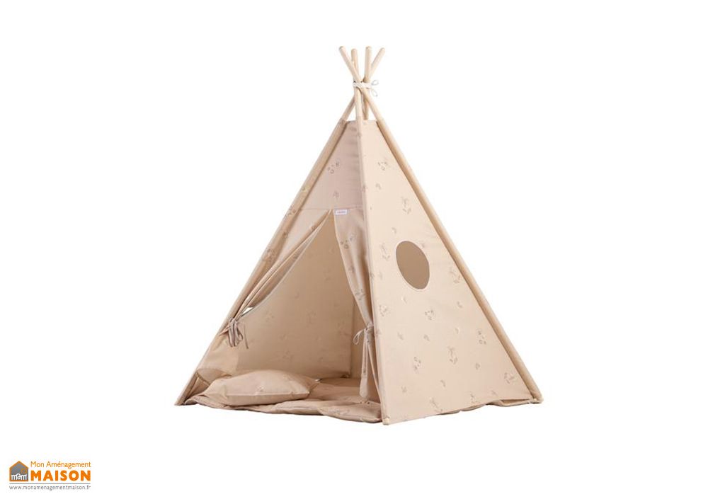 Tipi Enfant En Coton Et Bois A Motif 100 X 125 Cm Wigiwama