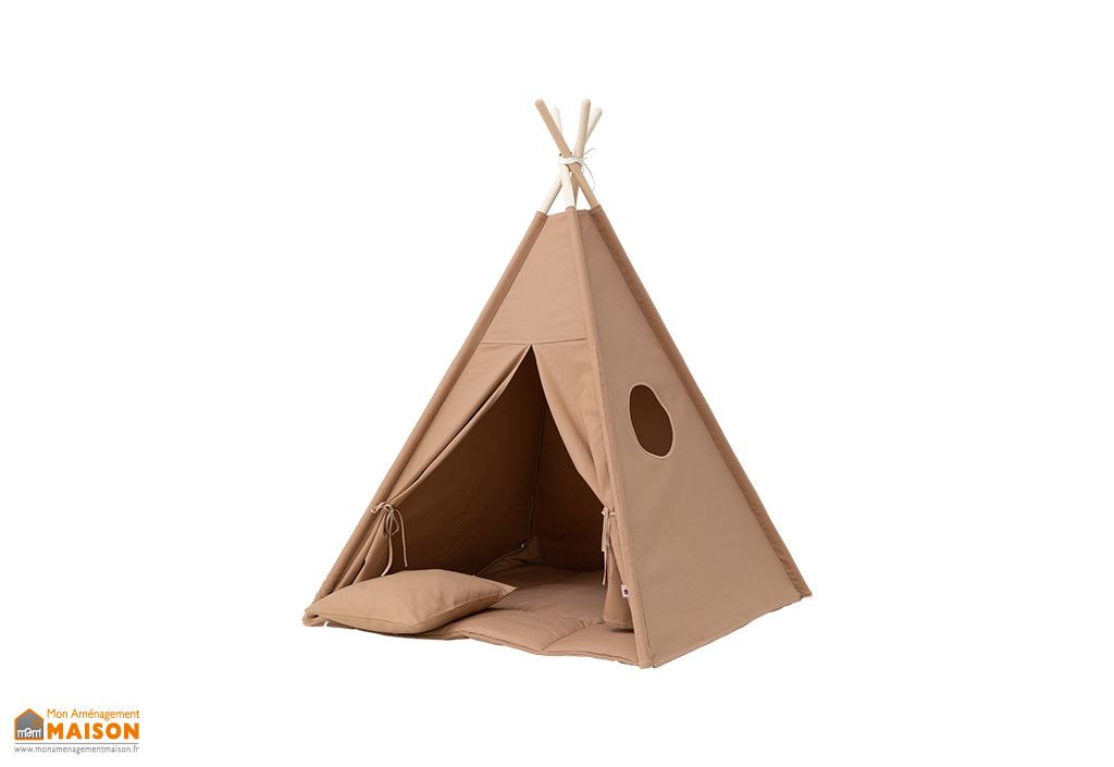 Tipi Enfant En Coton Et Bois 100 X 125 Cm Wigiwama