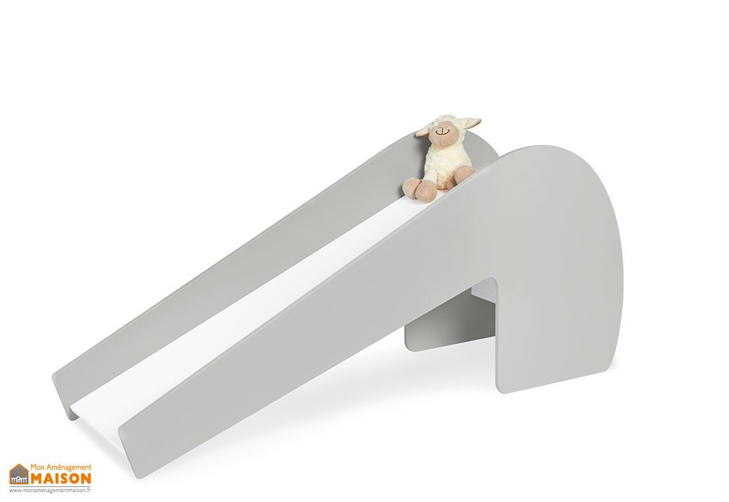 Toboggan Intérieur en Bois Gris / Blanc 155 cm Pinolino