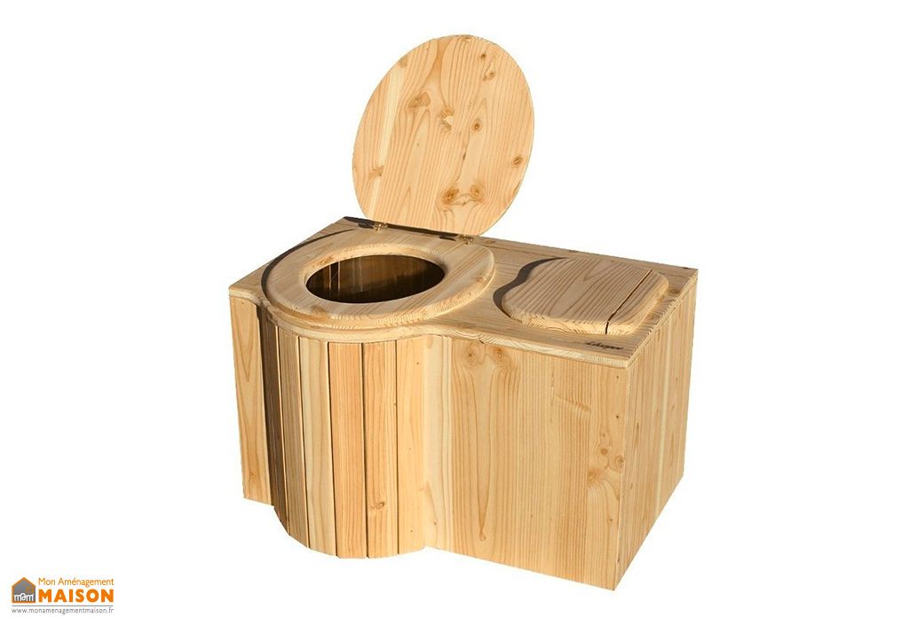 Toilette Seche D Interieur En Bois De Douglas Papillon 50 X 70 Cm Lecopot