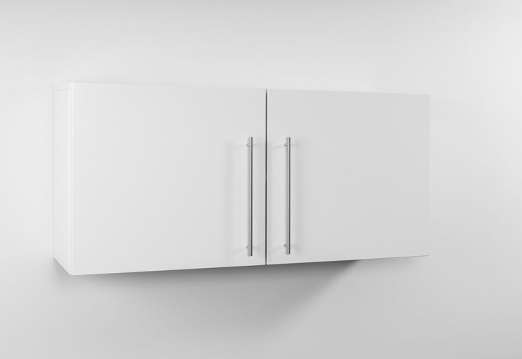 Armoire Suspendue Métal Blanc 120 cm