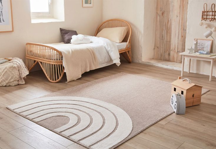 Nazar Tapis Salon, Tapis Chambre, Tapis Doux Chambre, Tapis Beige