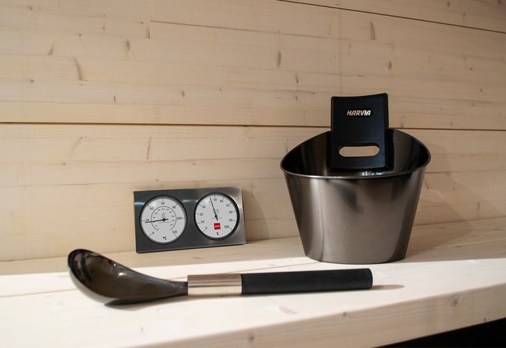 Kit d’accessoires pour sauna Harvia en inox – Black 