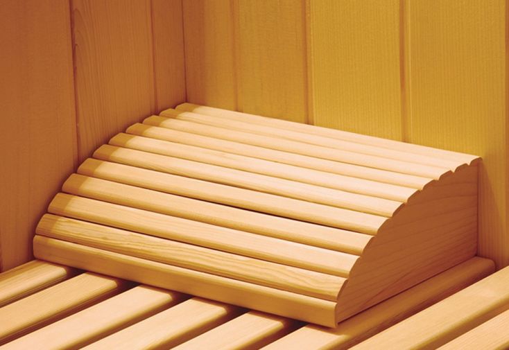 Appui-tête pour banc de sauna en bois massif Wellness