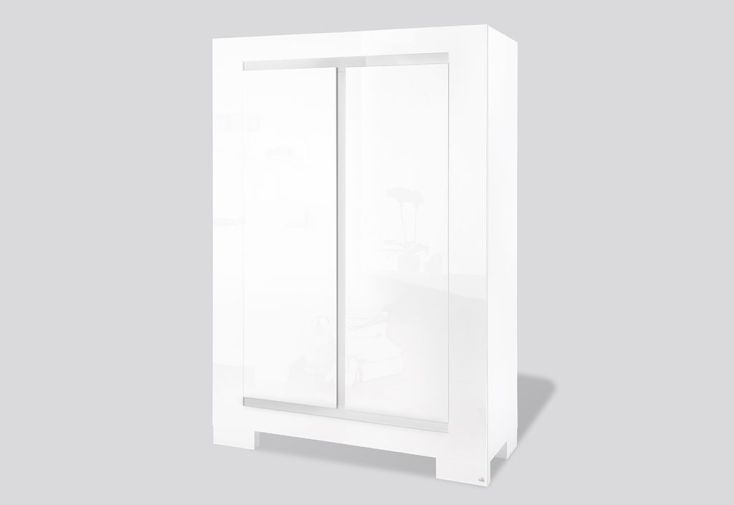 Armoire pour Enfant Blanc Laqué Sky 2 Portes