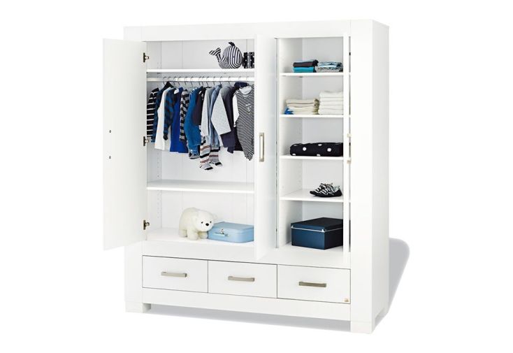 Armoire Pour Bebe Et Enfant 3 Portes Ice Pinolino