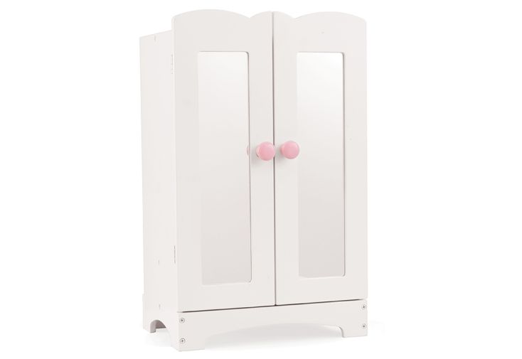 Armoire pour poupées 45 cm en bois avec miroir 30 x 22 cm – Lil' Doll