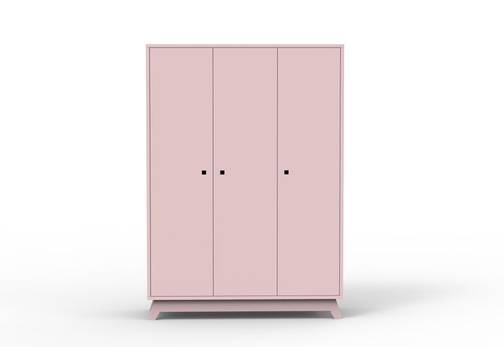 Armoire enfant en bois 3 portes lingère et penderie – Madavin