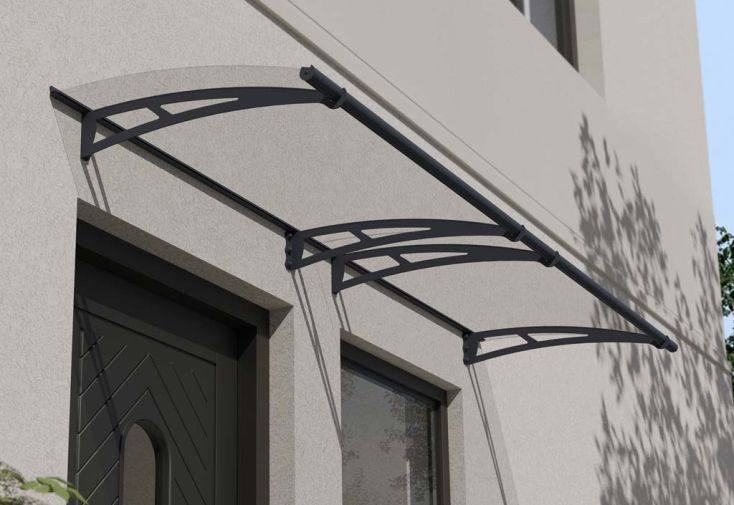 Auvent de porte Aquila 302 x 91,5 cm Gris | Palram - Canopia