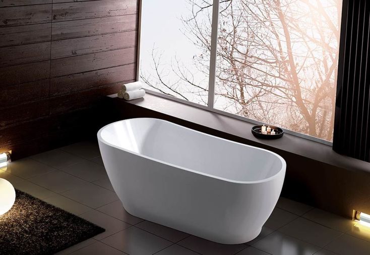 Baignoire Ilot en Acrylique Ovale 170x80cm K-1527W