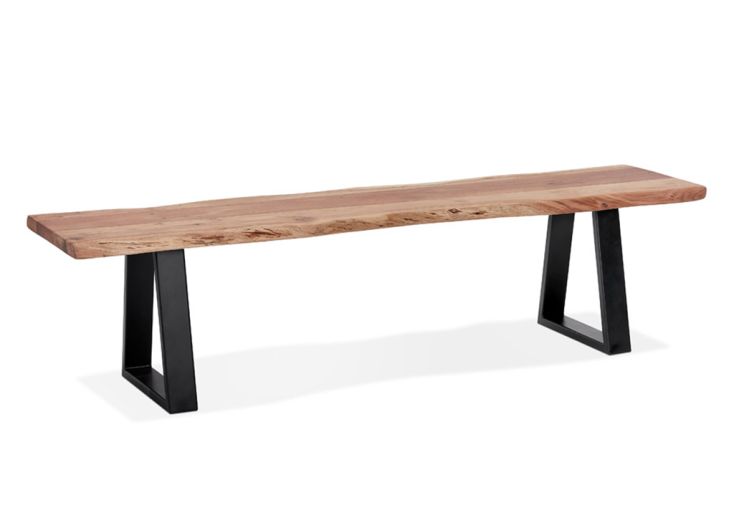 Banc d'intérieur en bois naturel et métal – Mori Bench - Kokoon Design