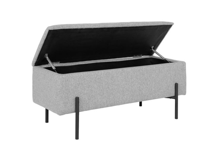 Banc de rangement en tissu polyester - Watford