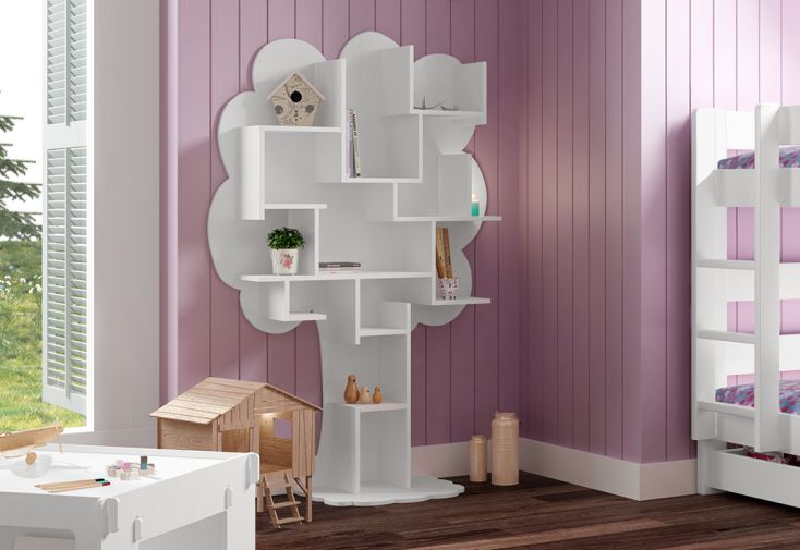 Bibliothèque Arbre en Bois Mathy by Bols Louane (Pls Coloris)