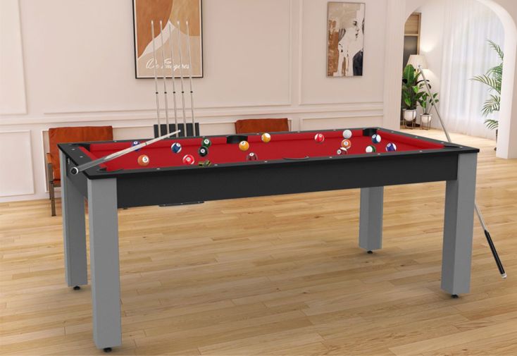 Billard américain convertible en bois – Carbone